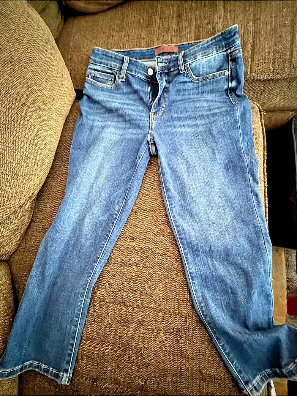 Judy Blue Skinny Fit Capri Blue Capri Jeans Waist 13/32